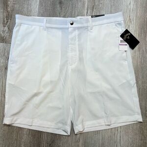 Callaway Golf Shorts Men's 38” waist Bright White Stretch Opti Dry Sun Protect